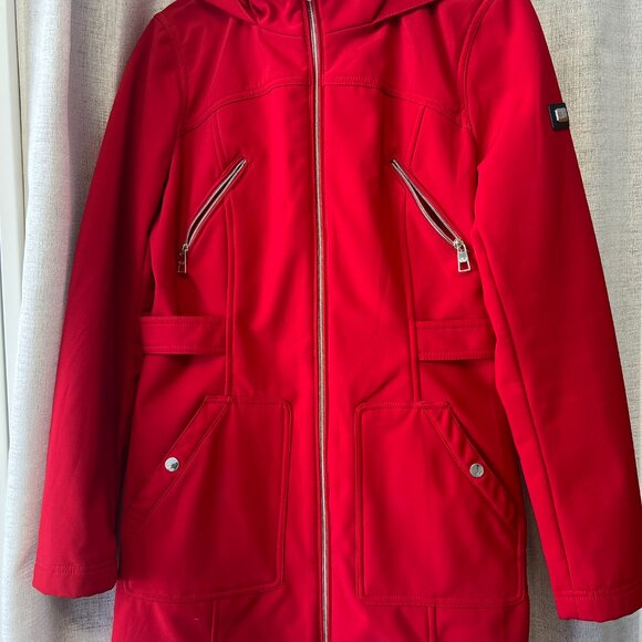 Red Autumn Jacket with Fleece Lining - Picture 2 of 14